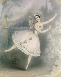 Carlotta Grisi (1819-99) en Giselle, Paris, vers 1841